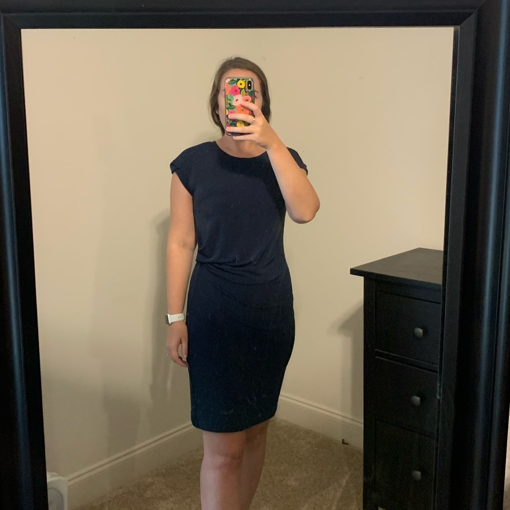 NWT Banana Republic Factory - Navy Blue Wrap Dress